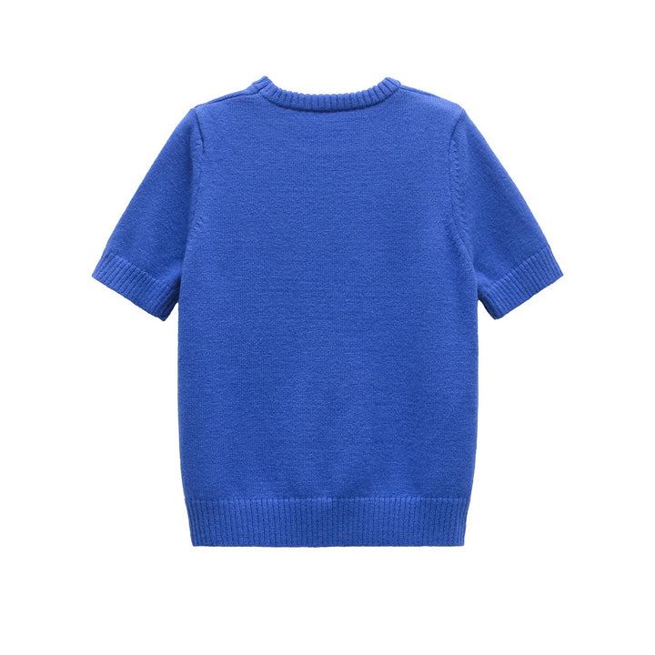 Damen Kurzarmpullover Drune