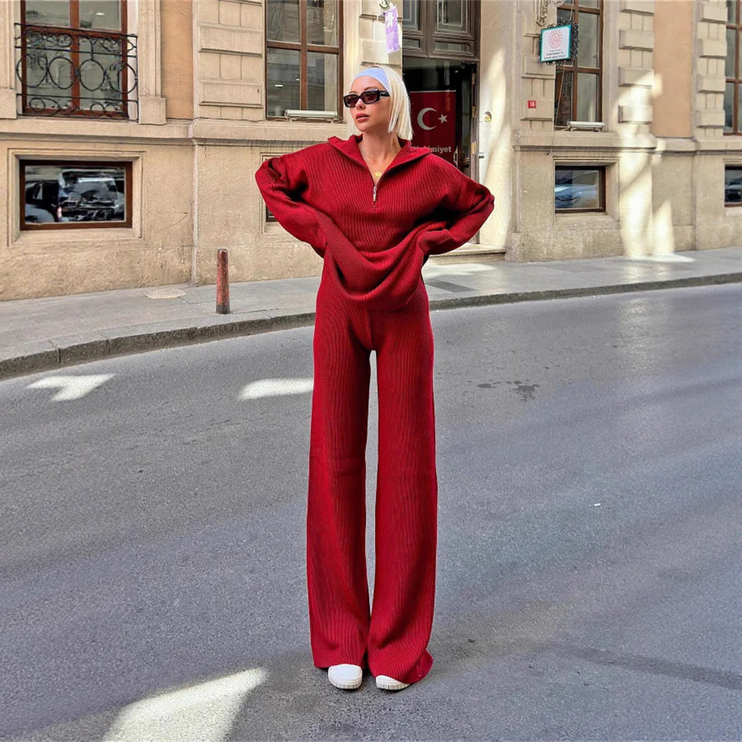 Damen lässiger Hoodie mit weitem Hosen Drune
