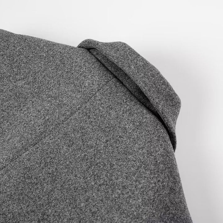 Damen eleganter Übermantel im klassischen Design mit doppelter Knopfleiste Drune