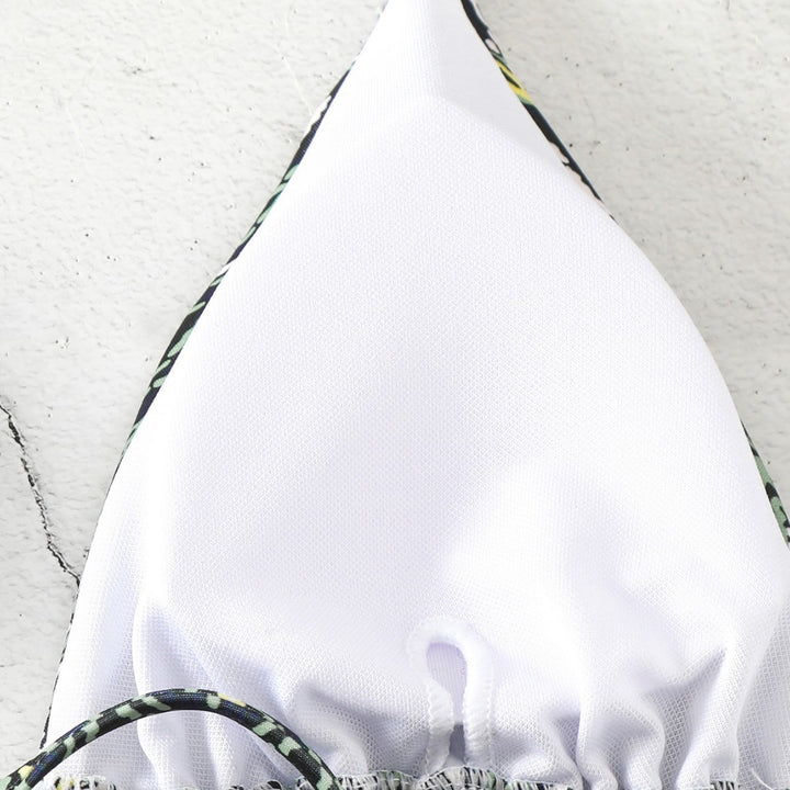 Damen Triangel-Bikini mit verspieltem Knoten-Design Drune