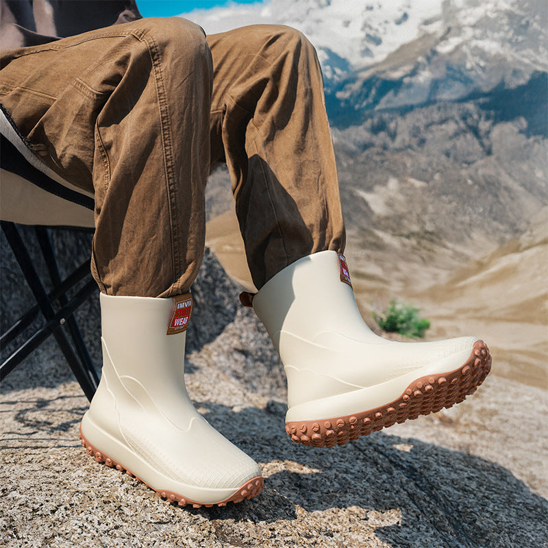 Herren Gummistiefel mit rutschfester Sohle Drune