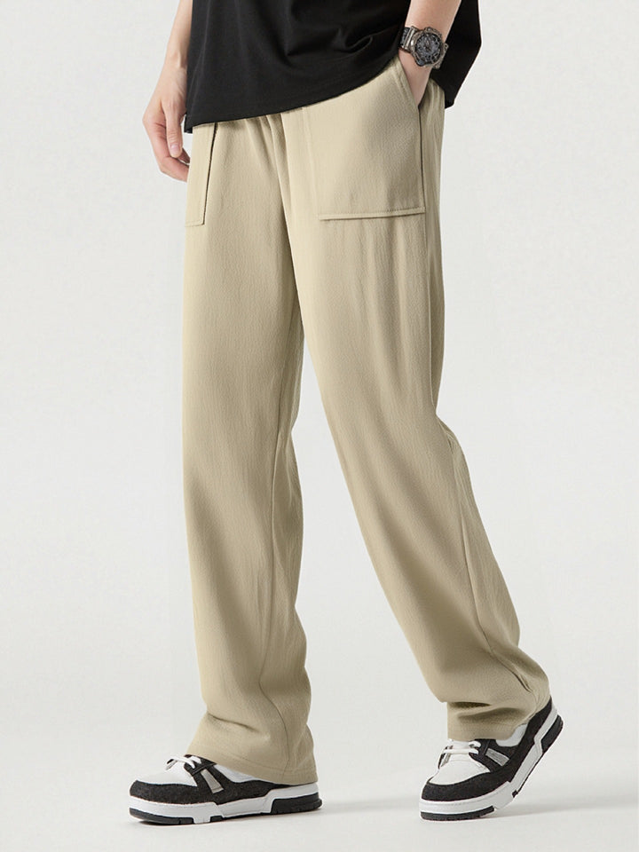 Herren Bequeme Cargo-Hose mit praktischen Taschen und elastischem Bund Drune