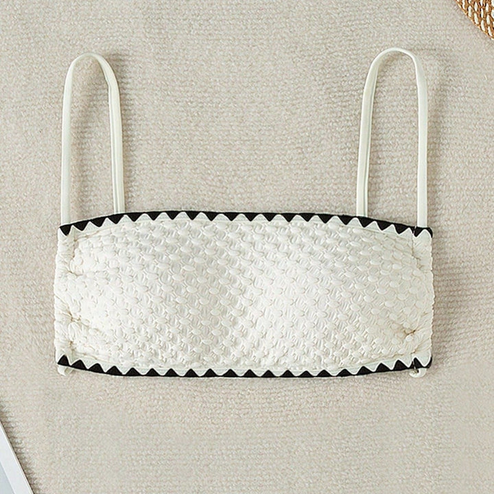 Damen Geripptes Bandeau-Bikinioberteil Drune
