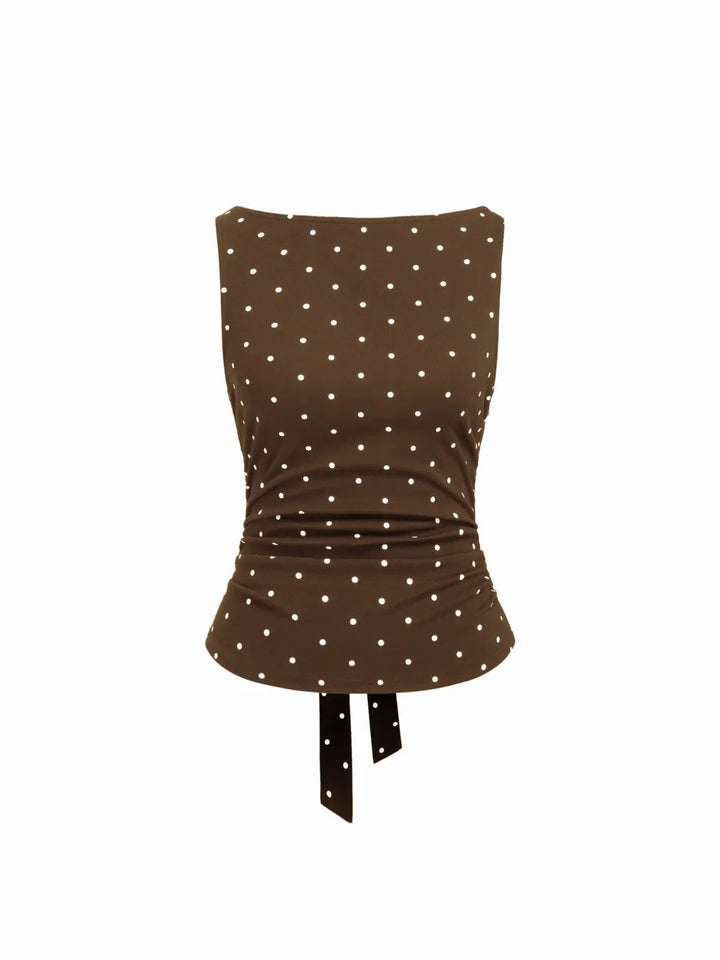 Damen Chic Rollkragen Top mit Raffung und Bindegürtel Drune