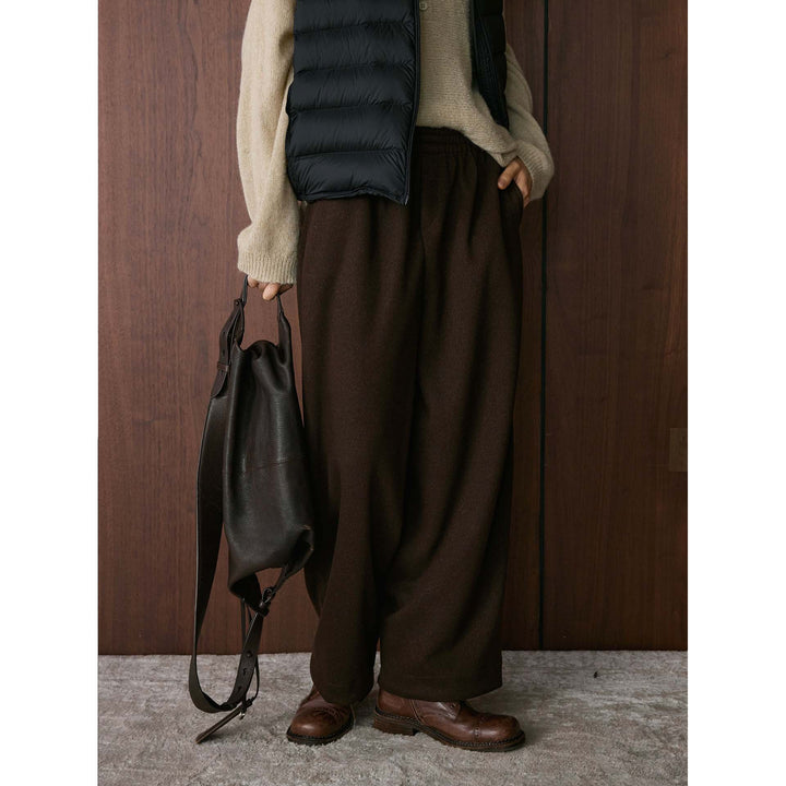 Damen bequeme Chino-Hose mit hohem Bund und lässigem Schnitt Drune