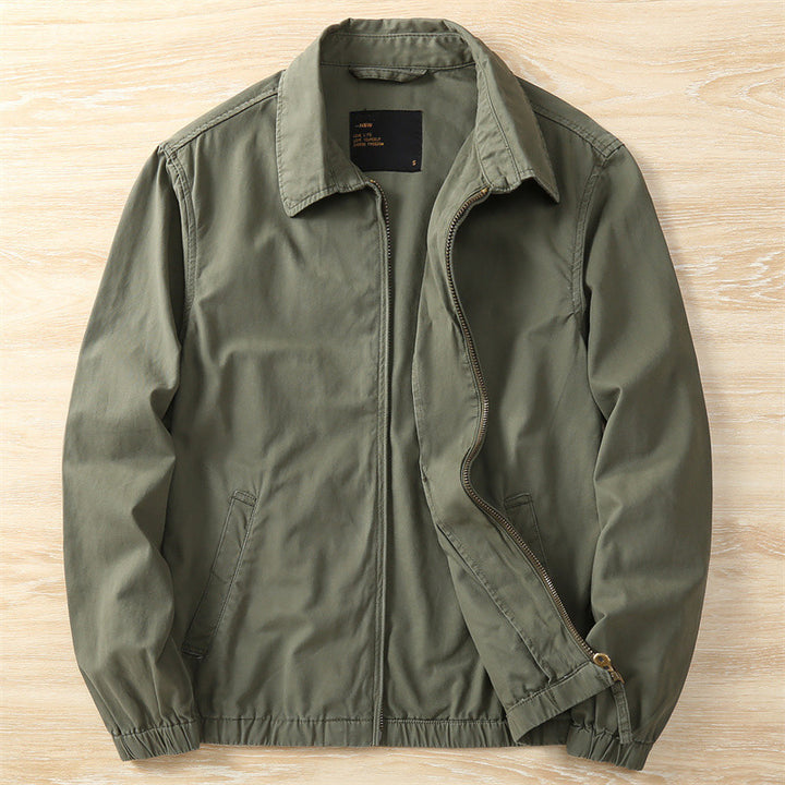 Herren leichte Utilityjacke mit praktischem Stehkragen Drune