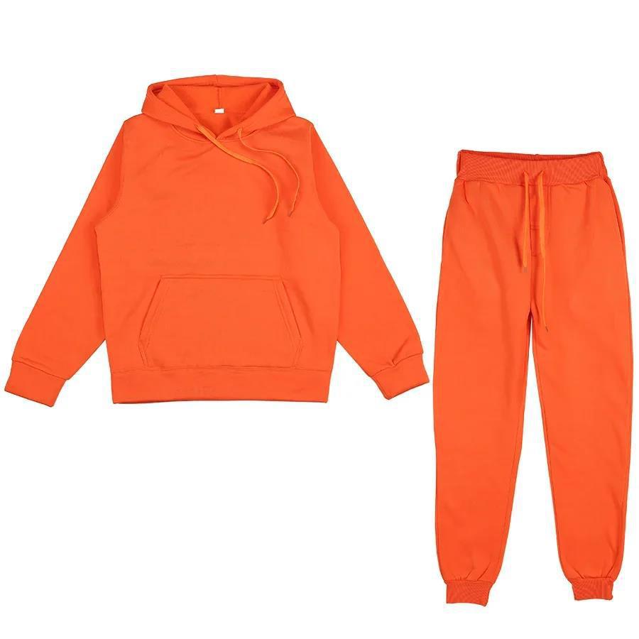 Unisex weiches Lounge-Set mit Oversize-Hoodie, taillenhoher Jogginghose und geripptem Knöchelabschluss Drune