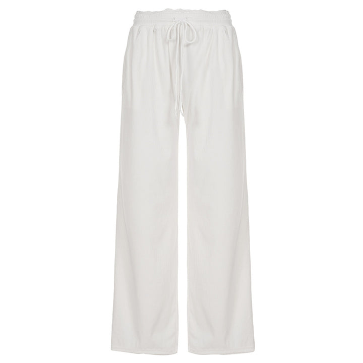 Damen Flared Sweatpants mit elastischem Bund und komfortablem Design Drune