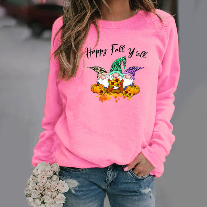 Damen Sweatshirt mit Herbstmotiv und gemütlichem Schnitt Drune