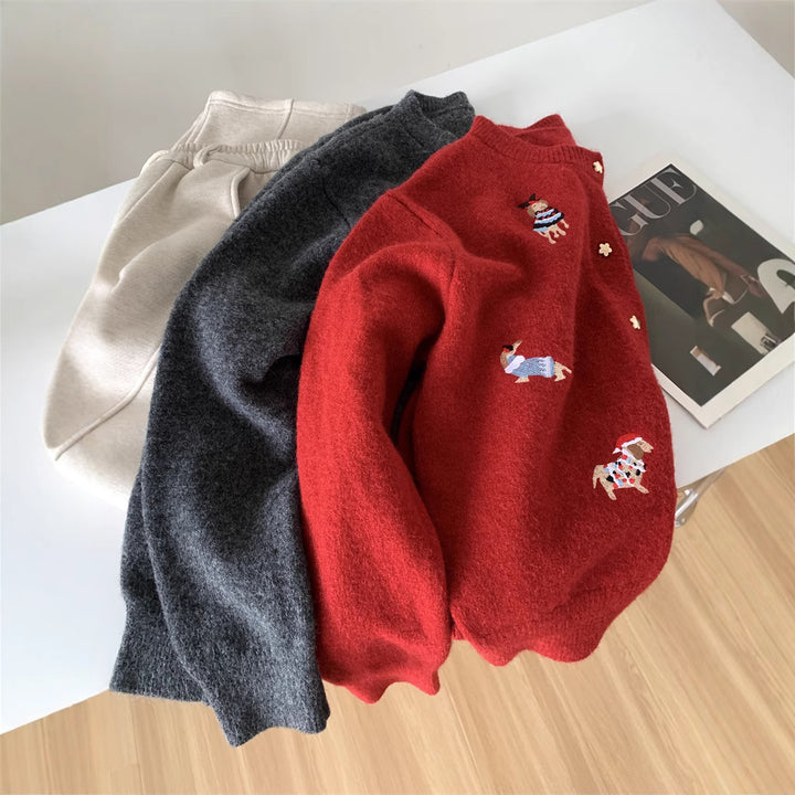 Damen Strickjacke mit verspielten Applikationen und elegantem Schnitt Drune