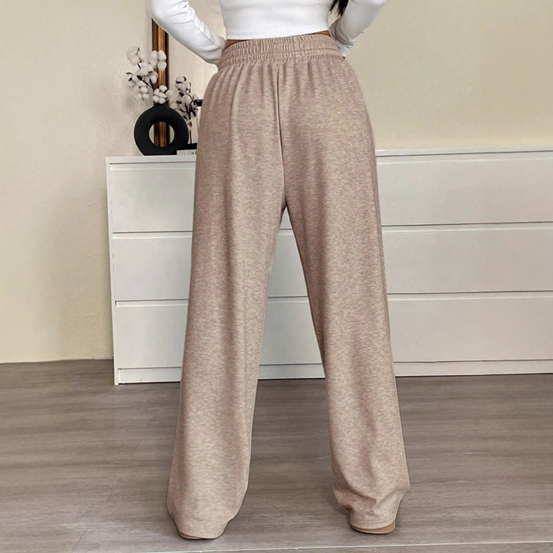 Damen Bequeme Freizeithose mit elastischem Bund Drune