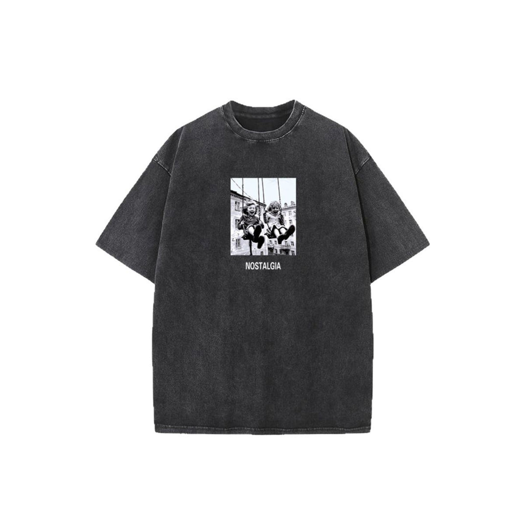 Damen Oversized T-Shirt mit nostalgischem Grafikdesign Drune