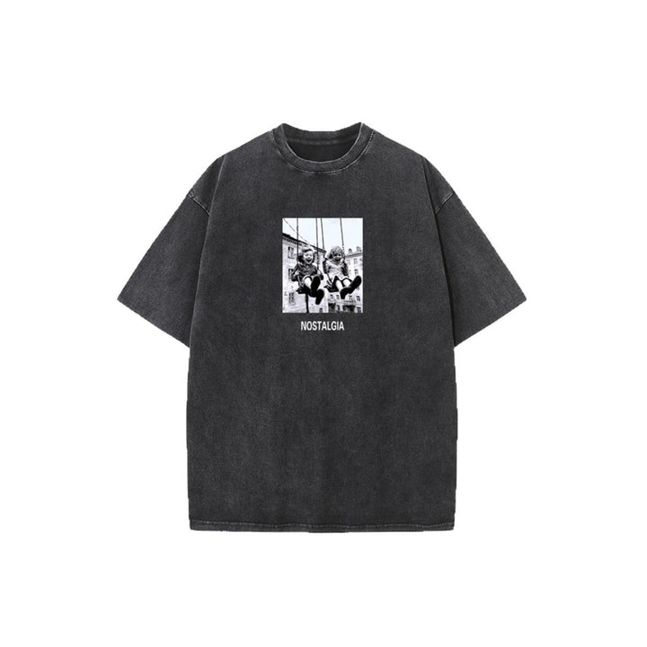 Damen Oversized T-Shirt mit nostalgischem Grafikdesign Drune