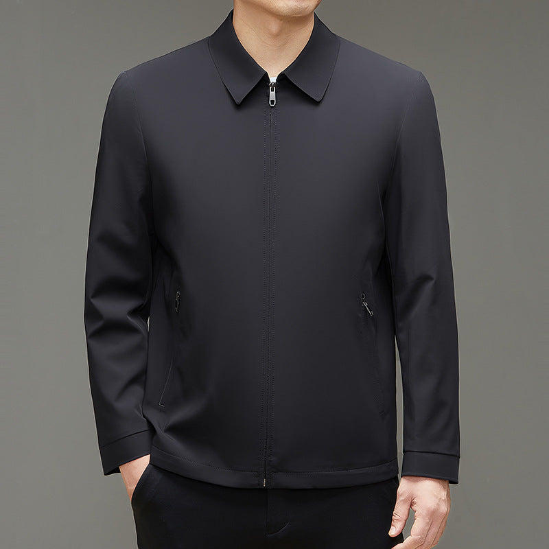 Herren Übergangsjacke mit sportlich-elegantem Design und seitlichen Reißverschlusstaschen Drune