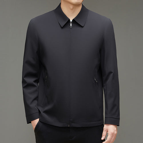 Herren Übergangsjacke mit sportlich-elegantem Design und seitlichen Reißverschlusstaschen Drune