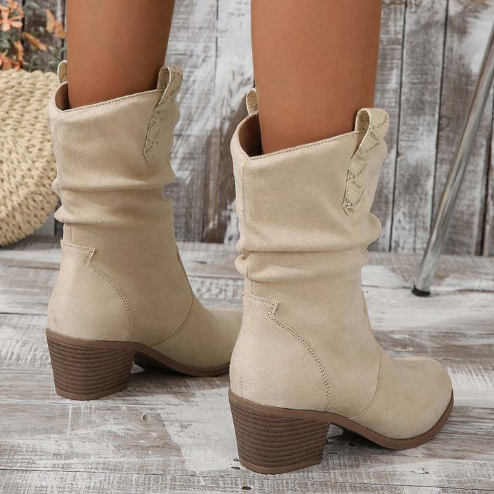 Drune | Vintage-Stiefel Mit Klobigem Absatz