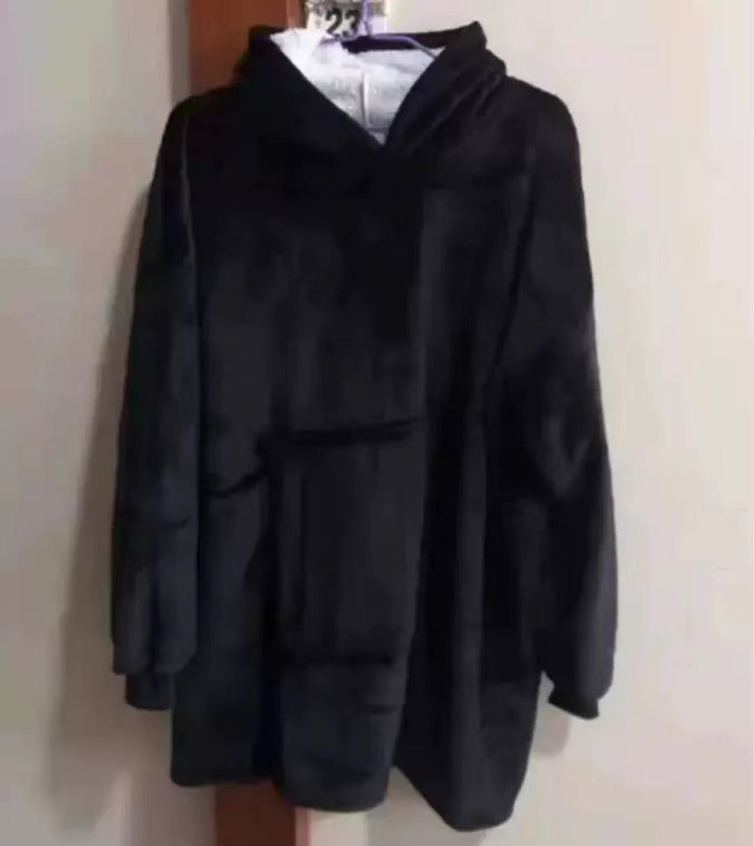 Damen Großer Kapuzenpullover mit kuscheligem Fleece und praktischen Taschen Drune