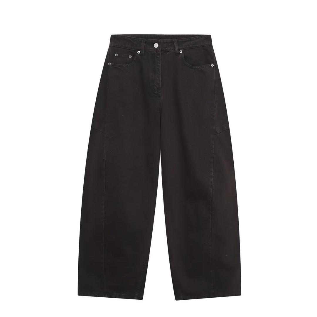 Damen weite Jeans im modernen Schnitt mit angesagten Cargo-Taschen Drune