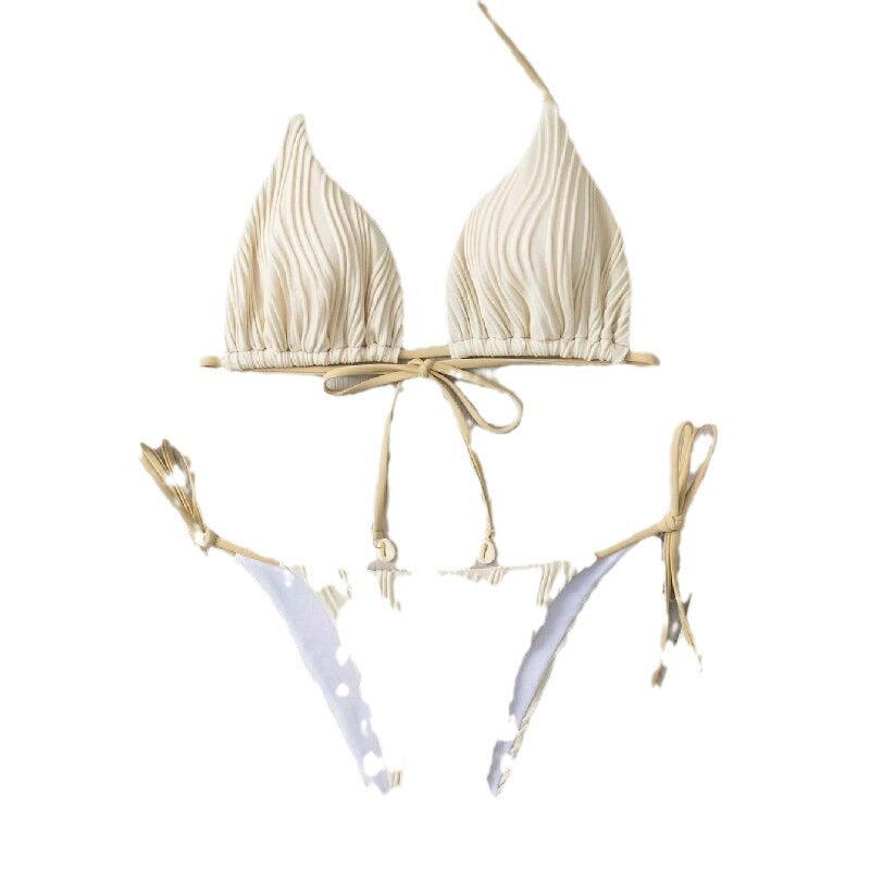 Damen Triangel-Bikini mit raffiniertem Rippendesign Drune