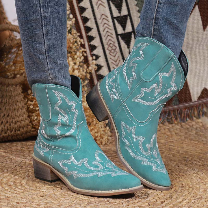 Drune | Vintage Bestickte Stiefel