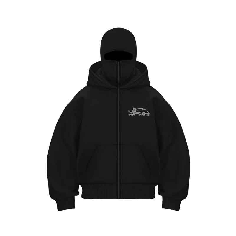 Damen Kapuzenjacke mit hohem Kragen und stylischem Reißverschluss Drune