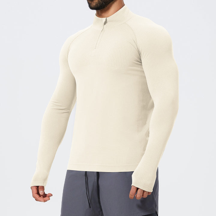 Herren Funktionelles Langarmshirt mit Stehkragen Drune
