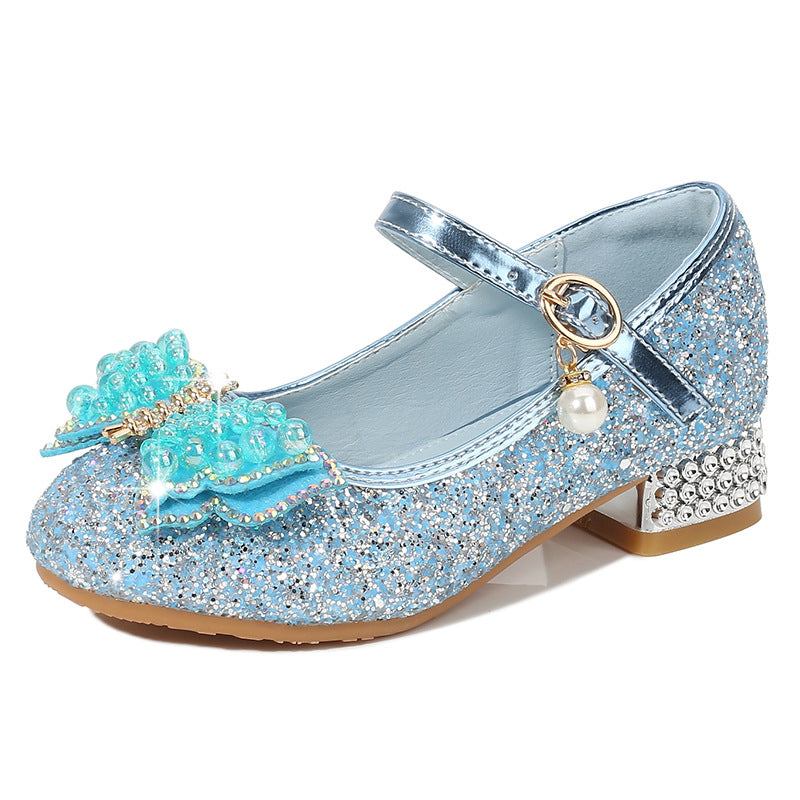 Mädchen Ballerina Schuhe mit Glitzer und schimmernden Applikationen Drune