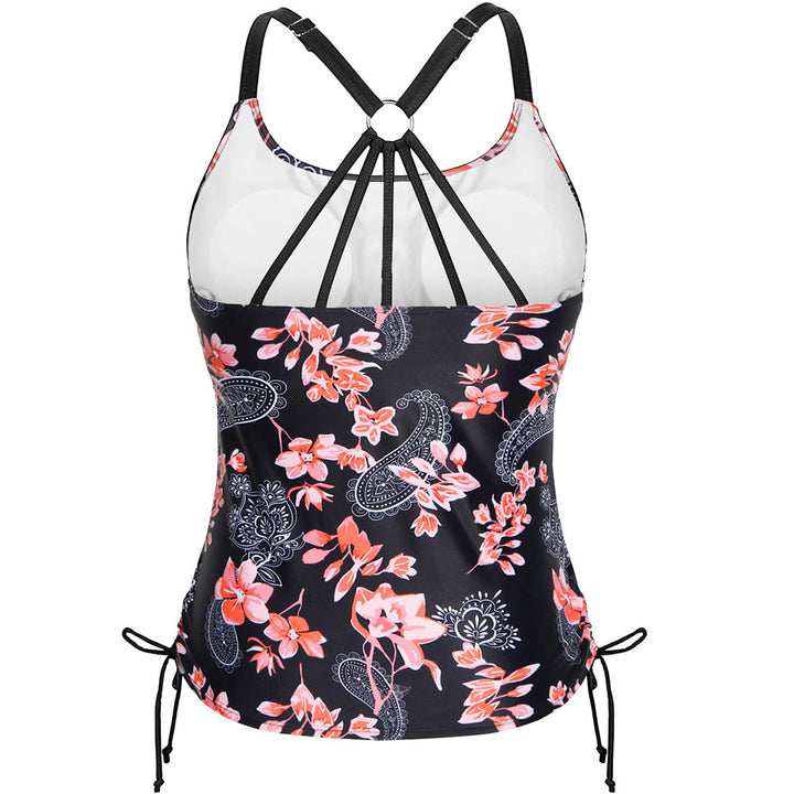Damen Tankini mit floraler Musterung und verstellbaren Trägern Drune