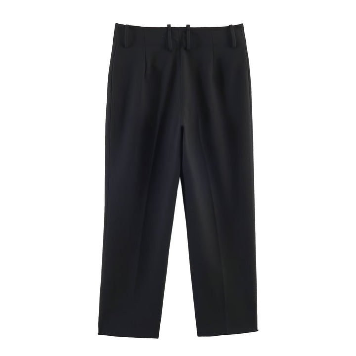 Damen elegante Stoffhose mit weitem Bein und optimierter Passform Drune