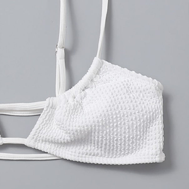 Damen Triangel-Bikini mit innovativem Schnitt und modischem Bindeband Drune