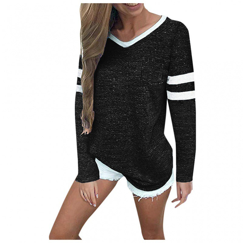 Damen Freizeitpullover mit stylischem Streifen-Design und lässigem Schnitt Drune