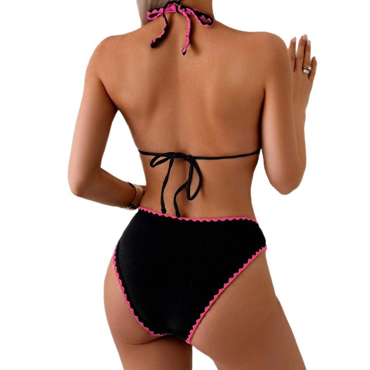 Damen Triangel-Bikini mit floralen Applikationen Drune