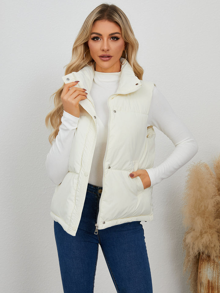 Damen Weste mit hohem Kragen und praktischen Taschen Drune