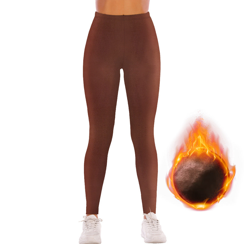 Damen Hochwertige Fitness-Leggings mit schweißableitender Technologie und hohem Bund Drune