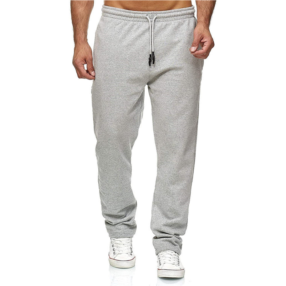 Herren nan gerade geschnittene Jogginghose mit innen angerautem Fleece, hohem Komfortbund und Kordelzug Drune