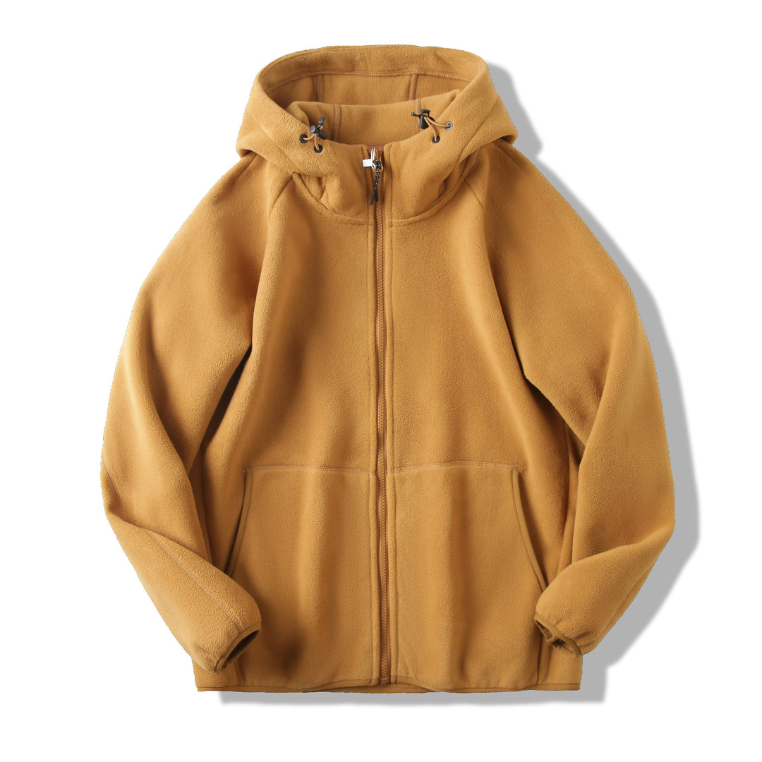 Damen Fleecejacke mit innovativem Kapuzen-Design und praktischen Taschen Drune