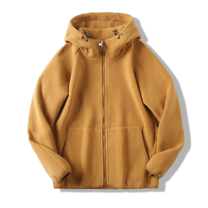 Damen Fleecejacke mit innovativem Kapuzen-Design und praktischen Taschen Drune