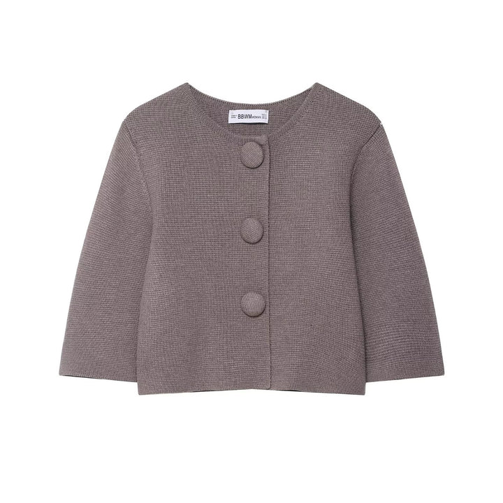 Damen stilvolle Strickjacke mit Knopfdetails Drune