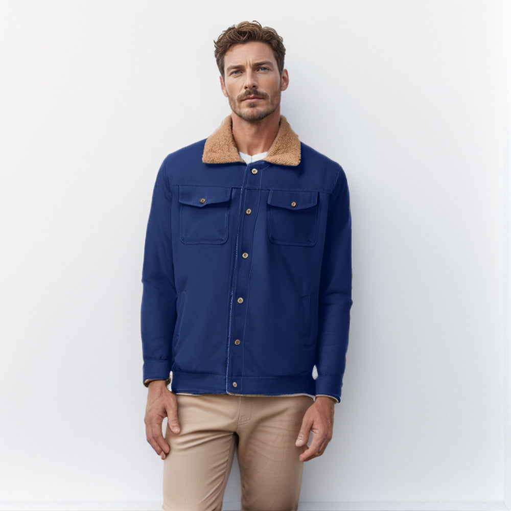 Herren vielseitige Freizeitjacke mit weichem Kragen Drune