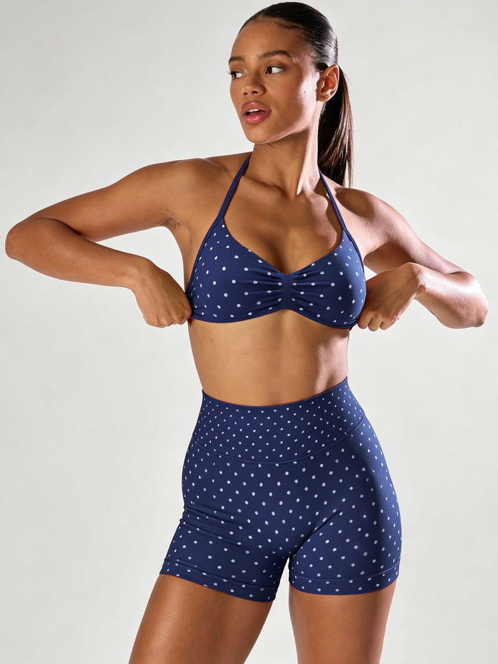 Damen Sportlicher Jumpsuit mit Raffungen und verstellbaren Trägern Drune