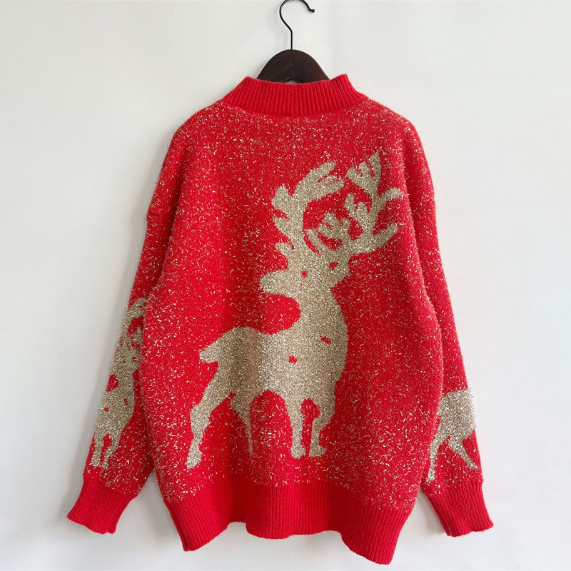Drune | Klassischer Weihnachtsstrickpullover für Damen