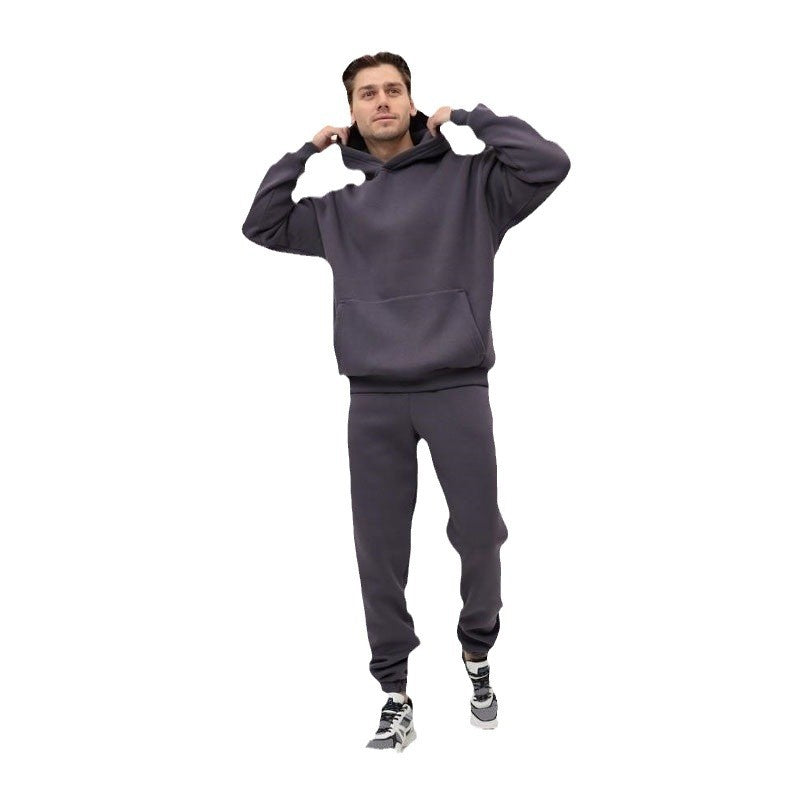Damen nan extraweicher Oversize-Hoodie mit strukturierter Kängurutasche, überschnittener Schulter und angerauter Innenseite Drune