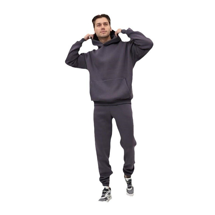 Damen nan extraweicher Oversize-Hoodie mit strukturierter Kängurutasche, überschnittener Schulter und angerauter Innenseite Drune