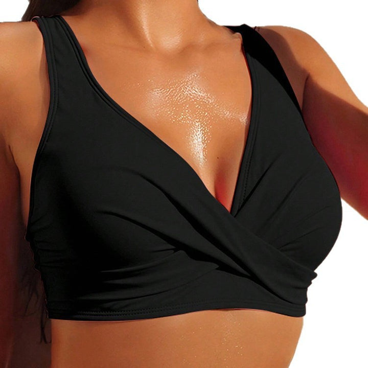 Damen Sportliches Crop-Top aus atmungsaktivem Material mit verstellbaren Trägern Drune