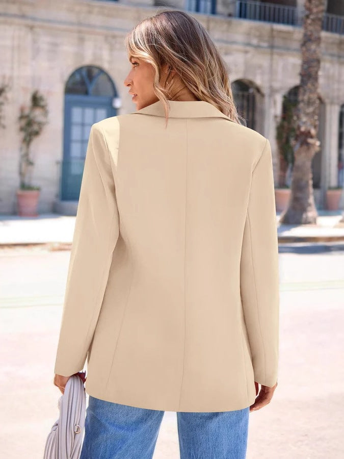 Damen Eleganter Blazer mit modernen Schnittlinien und praktischen Taschen Drune