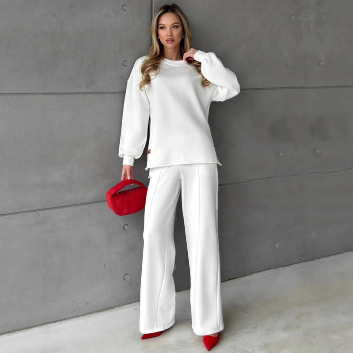 Damen lockeres Oversized Sweatshirt mit weitem Bein Drune