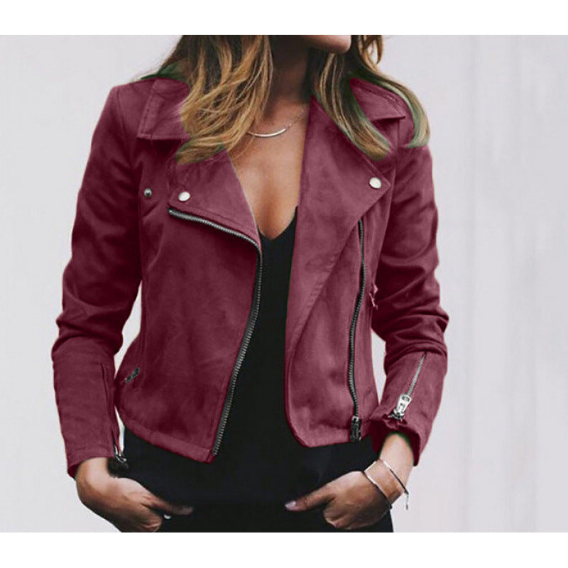 Damen Bikerjacke mit modernem Schnitt und glattem Obermaterial Drune
