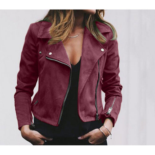 Damen Bikerjacke mit modernem Schnitt und glattem Obermaterial Drune