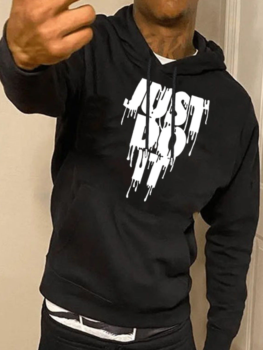 Damen Kapuzenpullover mit kreativen Graffiti-Druck Drune
