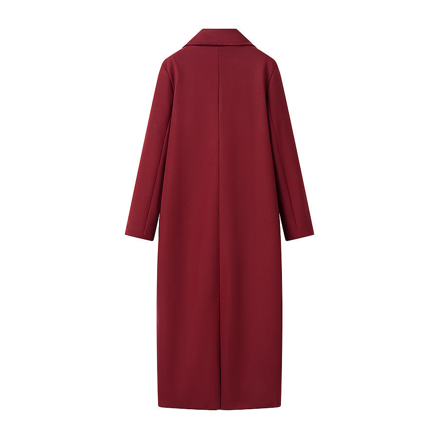 Damen eleganter Doppelreiher-Mantel Drune